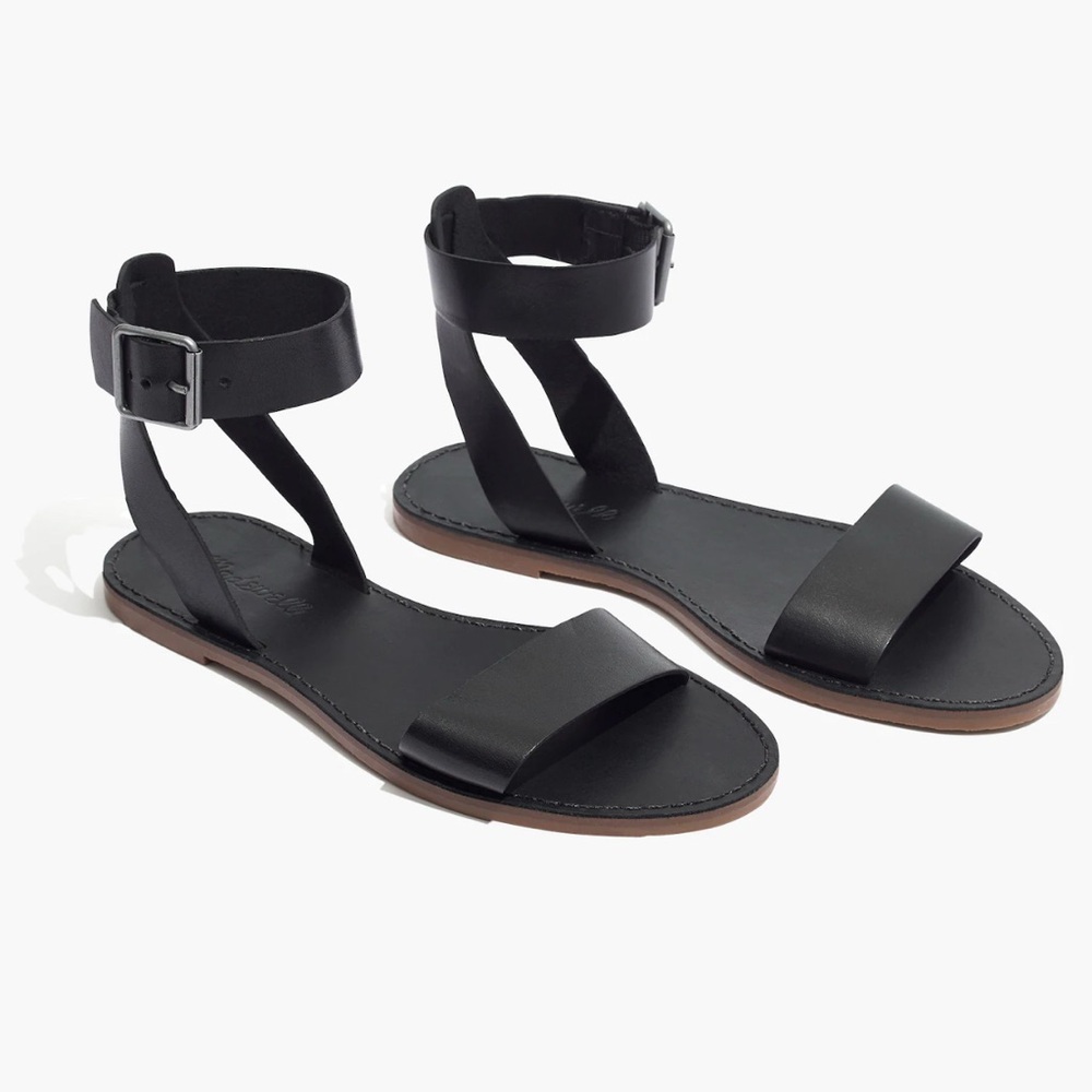 Madewell Black Minimalist Sandals